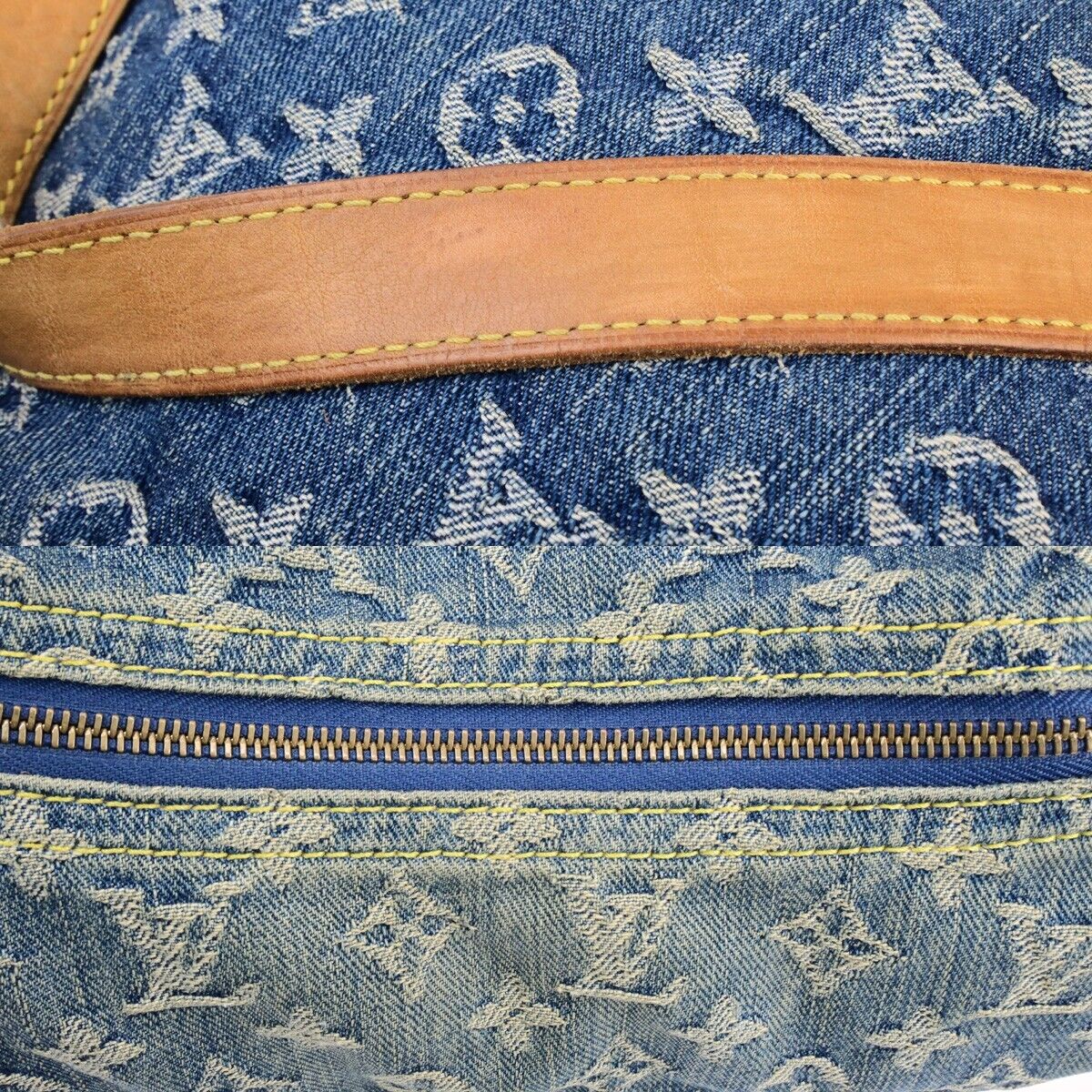 LOUIS VUITTON Buggy GM Shoulder Bag Monogram Denim Leather Blue M95048 25SJ587
