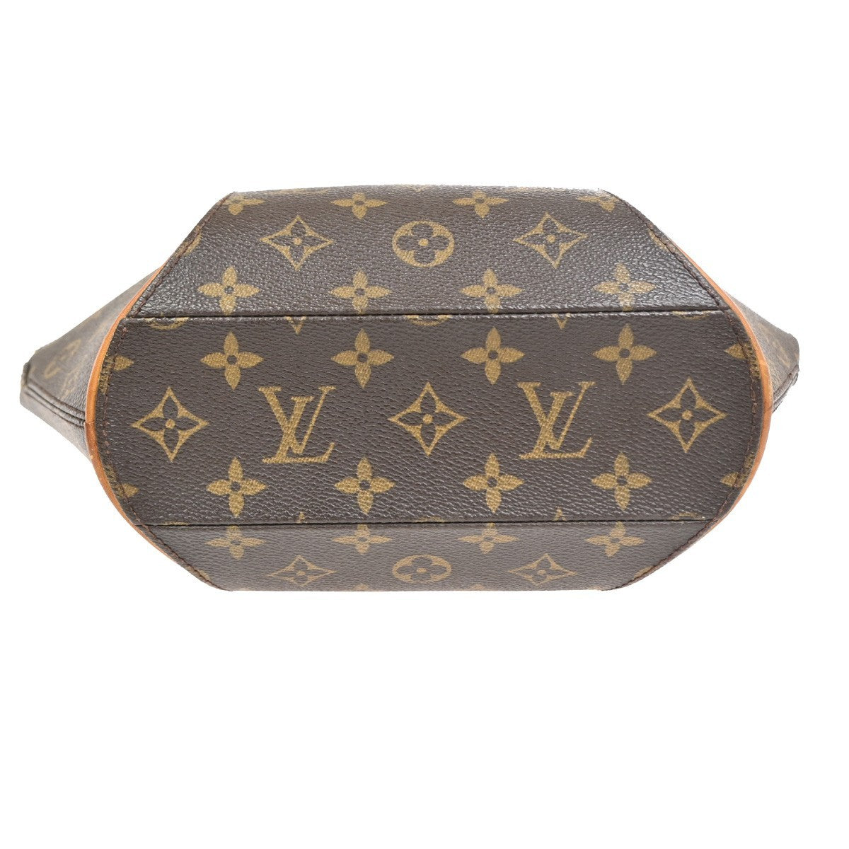 LOUIS VUITTON LV Logo Ellipse PM Hand Bag Monogram Leather Brown M51127 78CA828