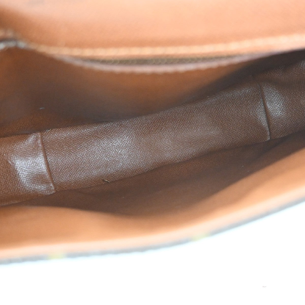 LOUIS VUITTON Chantilly GM Shoulder Bag Monogram Leather Brown M51232 34PA058