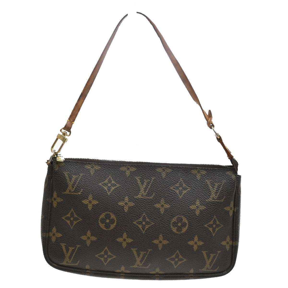 LOUIS VUITTON Pochette Accessoires Hand Bag Monogram Leather BN M51980 65SA127