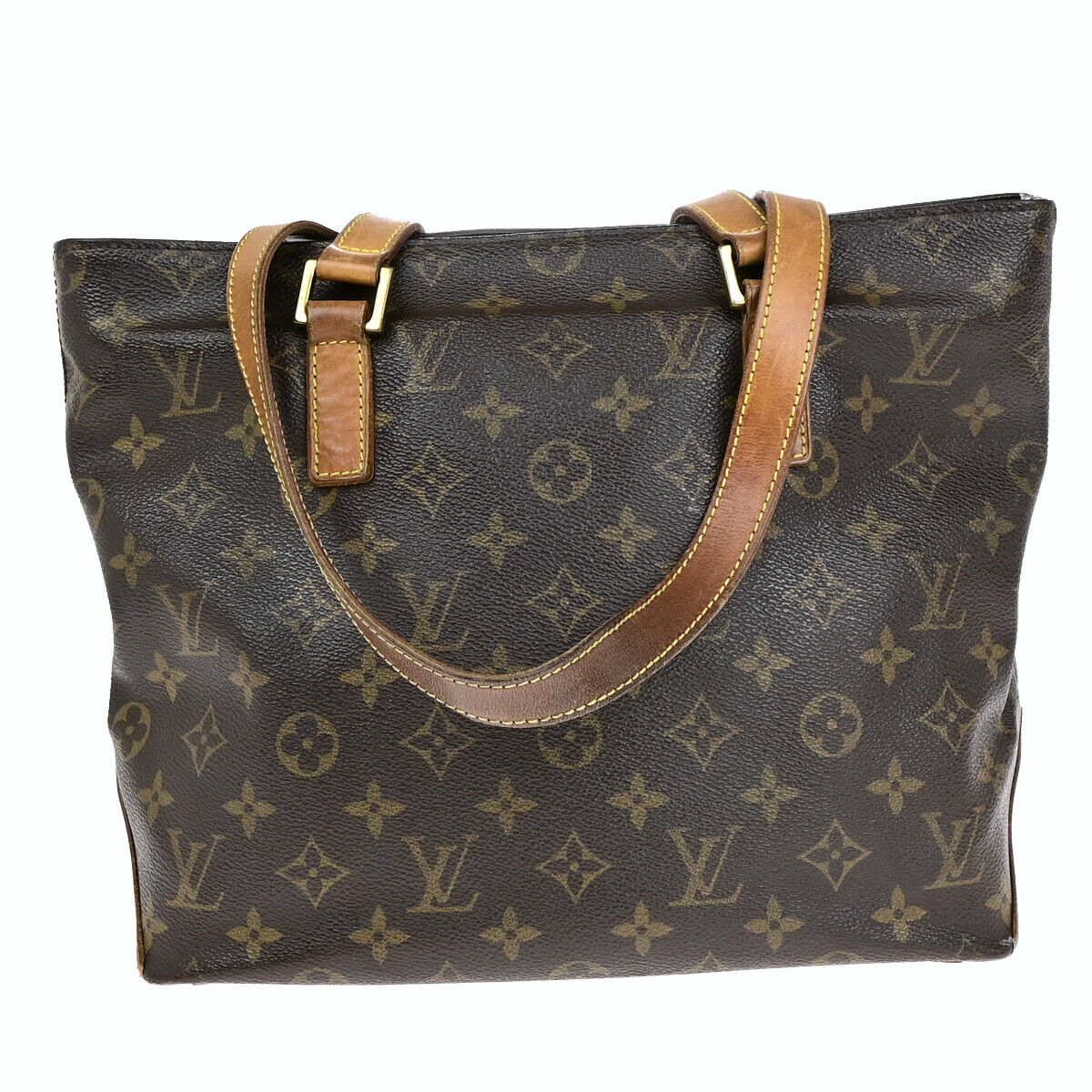 LOUIS VUITTON Cabas Piano Shoulder Bag Monogram Leather Brown M51148 39SH941