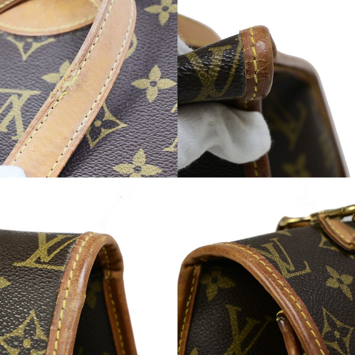 LOUIS VUITTON Beverly Hand Bag Briefcase Monogram Leather Brown M51121 81EB853