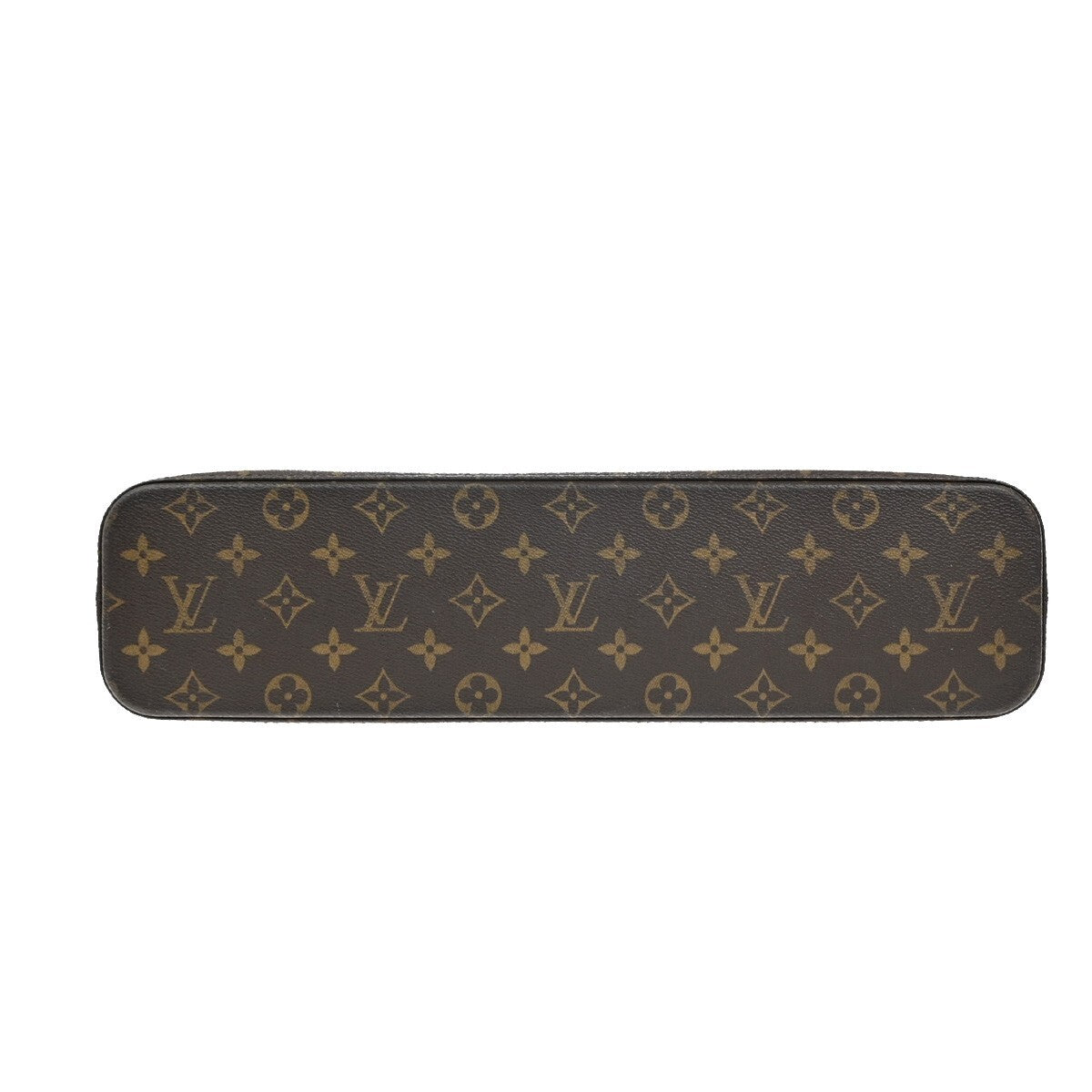 LOUIS VUITTON Logo Luco Shoulder Tote Bag Monogram Leather Brown M51155 31EE211