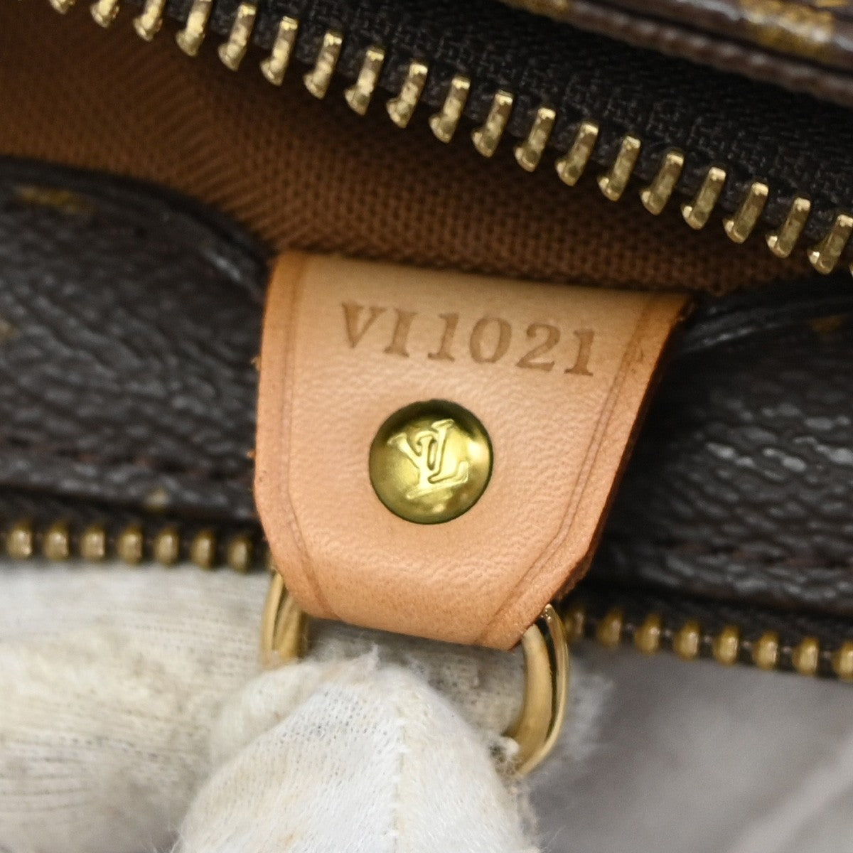 LOUIS VUITTON Cabas Piano Shoulder Bag Monogram Leather Brown M51148 20CA259
