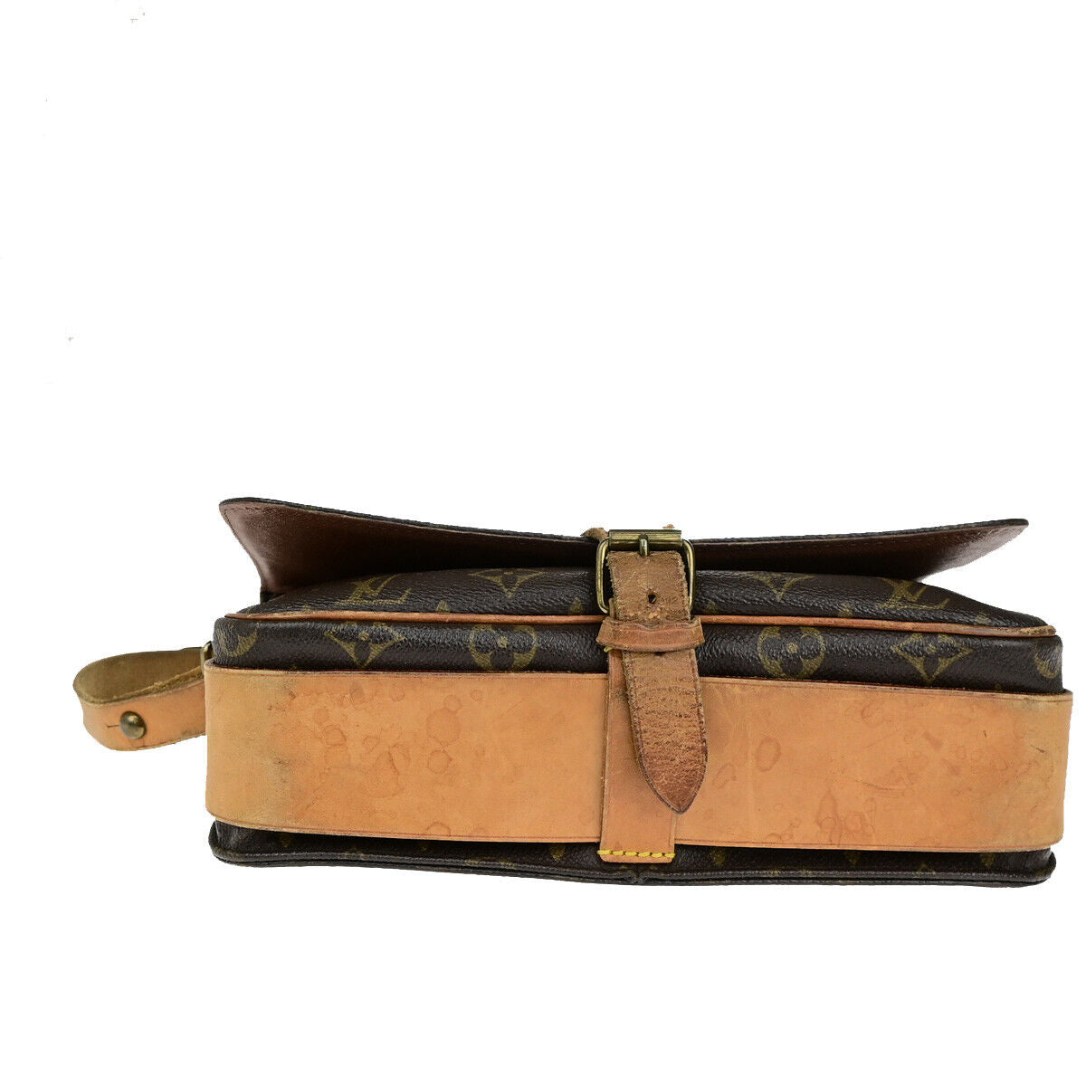 LOUIS VUITTON Cartouchiere GM Shoulder Bag Monogram Leather Brown M51252 30SJ466