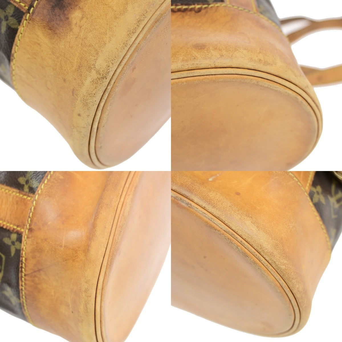LOUIS VUITTON LV Randonnee PM Shoulder Bag Monogram Leather Brown M42243 32KD115