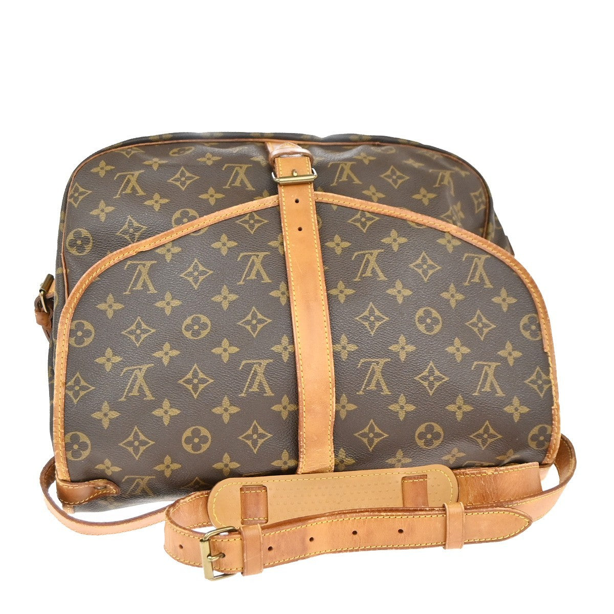LOUIS VUITTON Saumur 35 Shoulder Bag Monogram Leather BN France M42254 87EG370