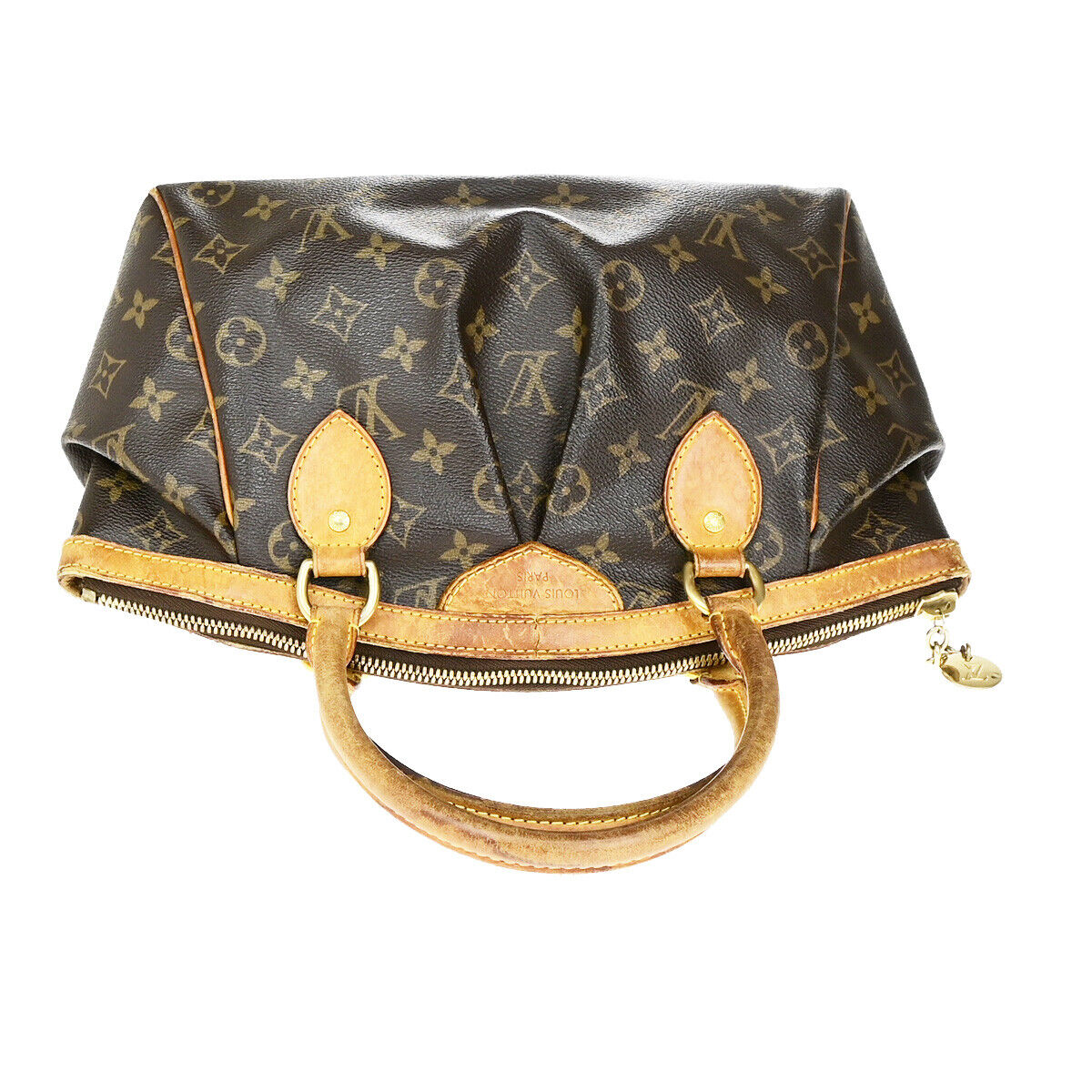 LOUIS VUITTON Tivoli PM Hand Bag Monogram Leather Brown France M40143 31SJ464