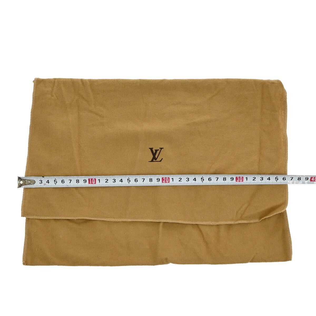 LOUIS VUITTON Logo 10 Set Dust Bag Drawstring Canvas Cotton Beige Brown 09EE161