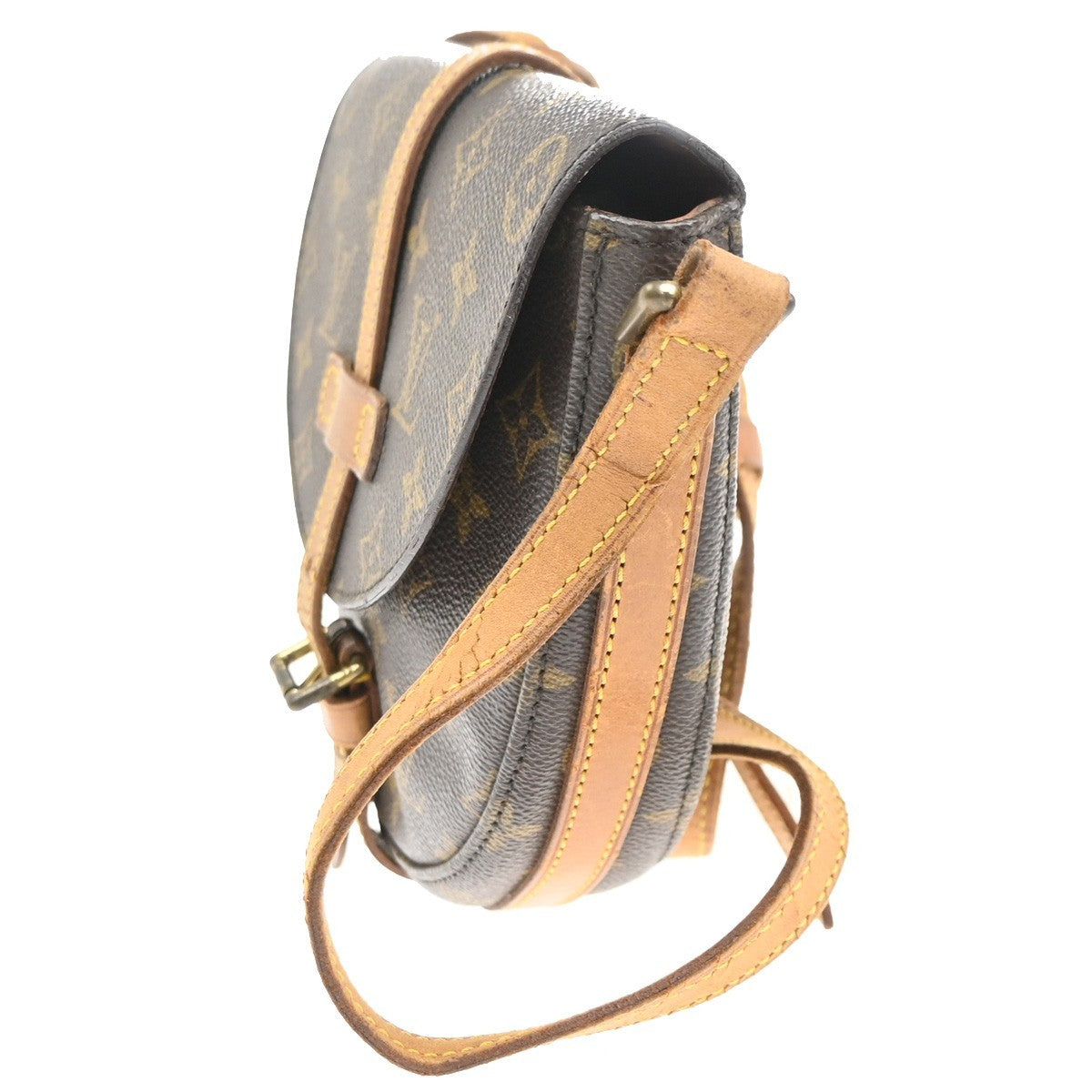 LOUIS VUITTON Chantilly PM Shoulder Bag Monogram Leather Brown M51234 64CA667