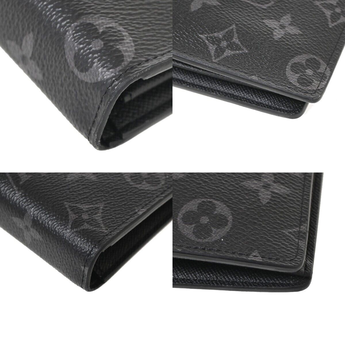 LOUIS VUITTON Portefeuille Brazza Bifold Wallet Monogram Eclipse M61697 87YD721