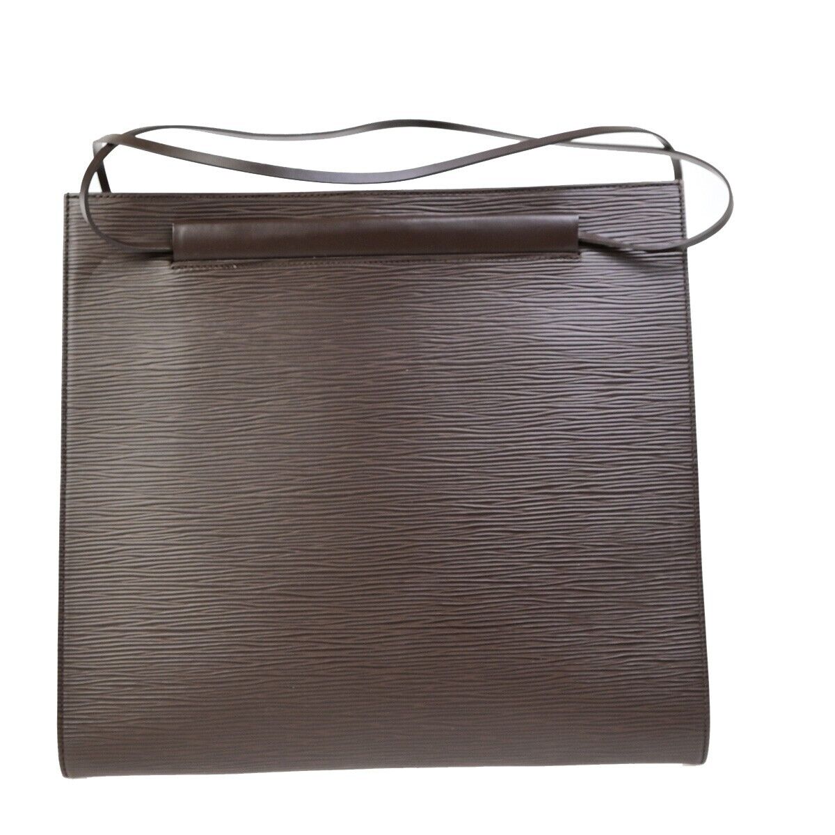 LOUIS VUITTON Logo Saint Tropez Shoulder Bag Epi Leather Brown M5246D 79RK721