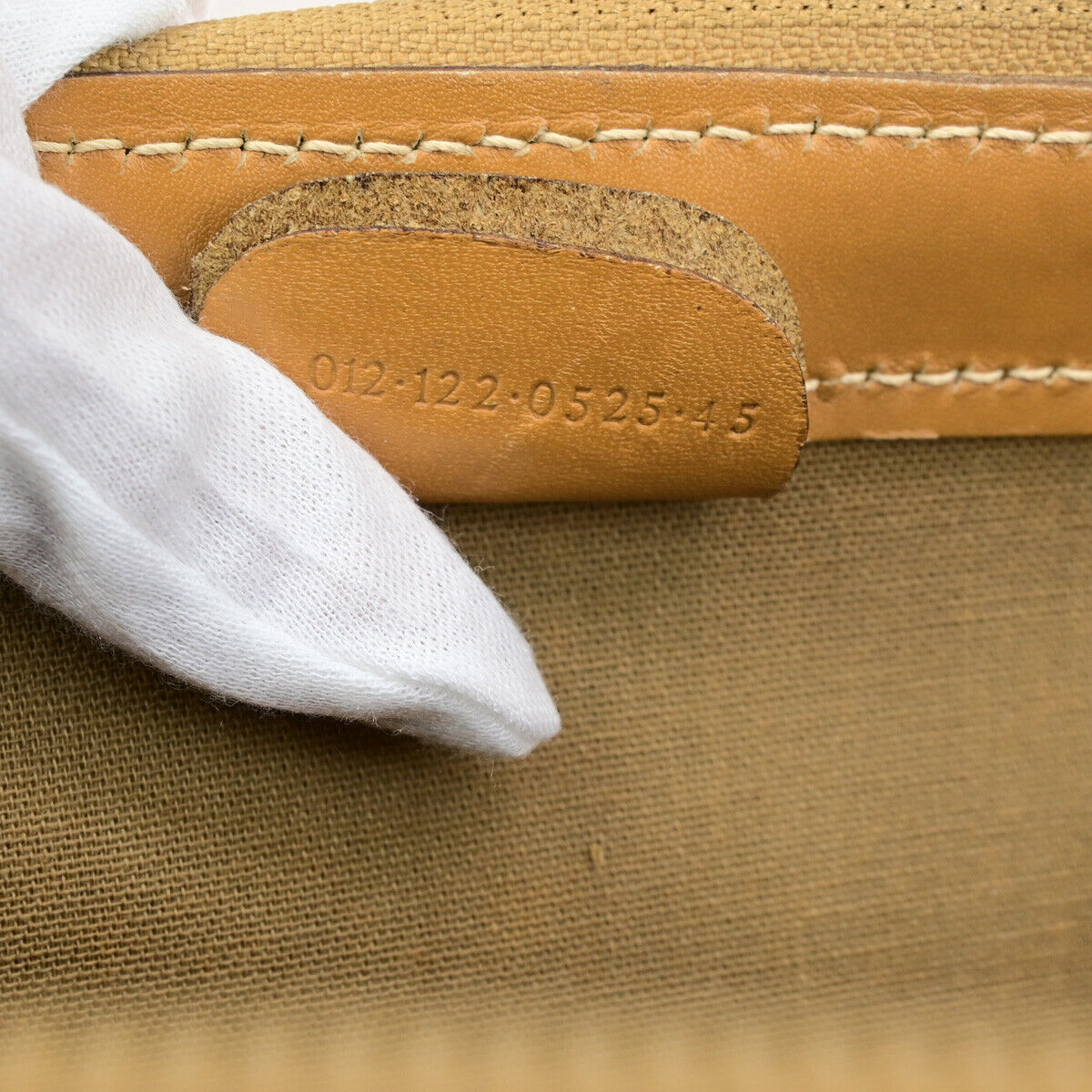 GUCCI Logo Sherry GG Pattern Travel Hand Bag PVC Leather Brown Italy 62YG543