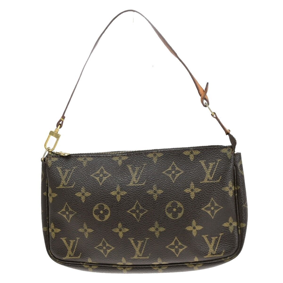 LOUIS VUITTON Pochette Accessoires Hand Bag Monogram Leather BN M51980 84EB742