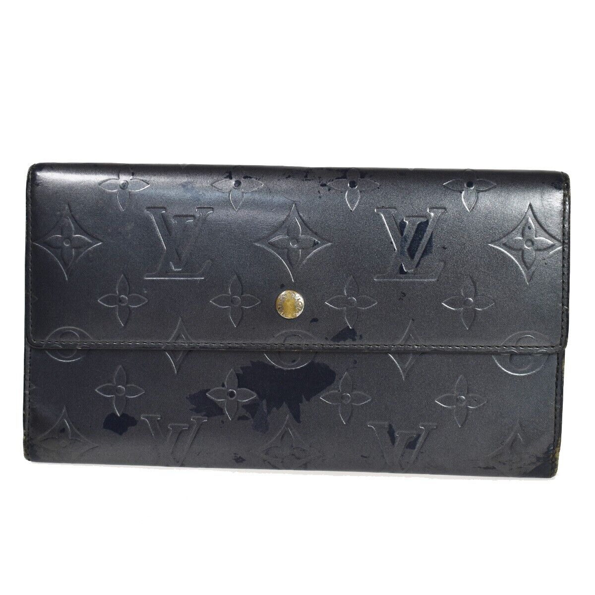 LOUIS VUITTON 5 Set Long Wallet Purse Monogram Matte Taiga Leather Brown 61GA567