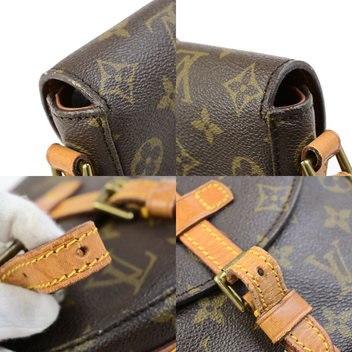 LOUIS VUITTON Chantilly PM Shoulder Bag Monogram Leather Brown M51234 31YG541