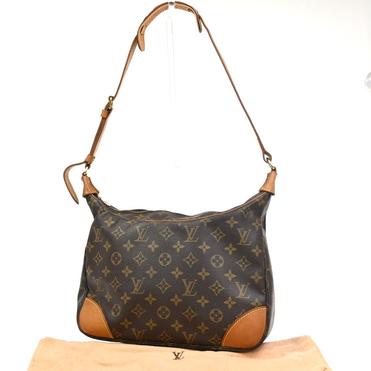 LOUIS VUITTON Boulogne 30 Shoulder Bag Monogram Leather Brown M51265 77CA920