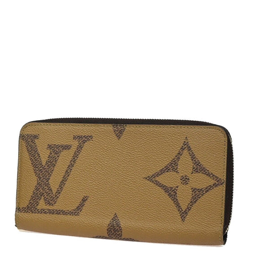 LOUIS VUITTON Zippy Wallet Purse Monogram Giant Reverse Brown M69353 98KA276