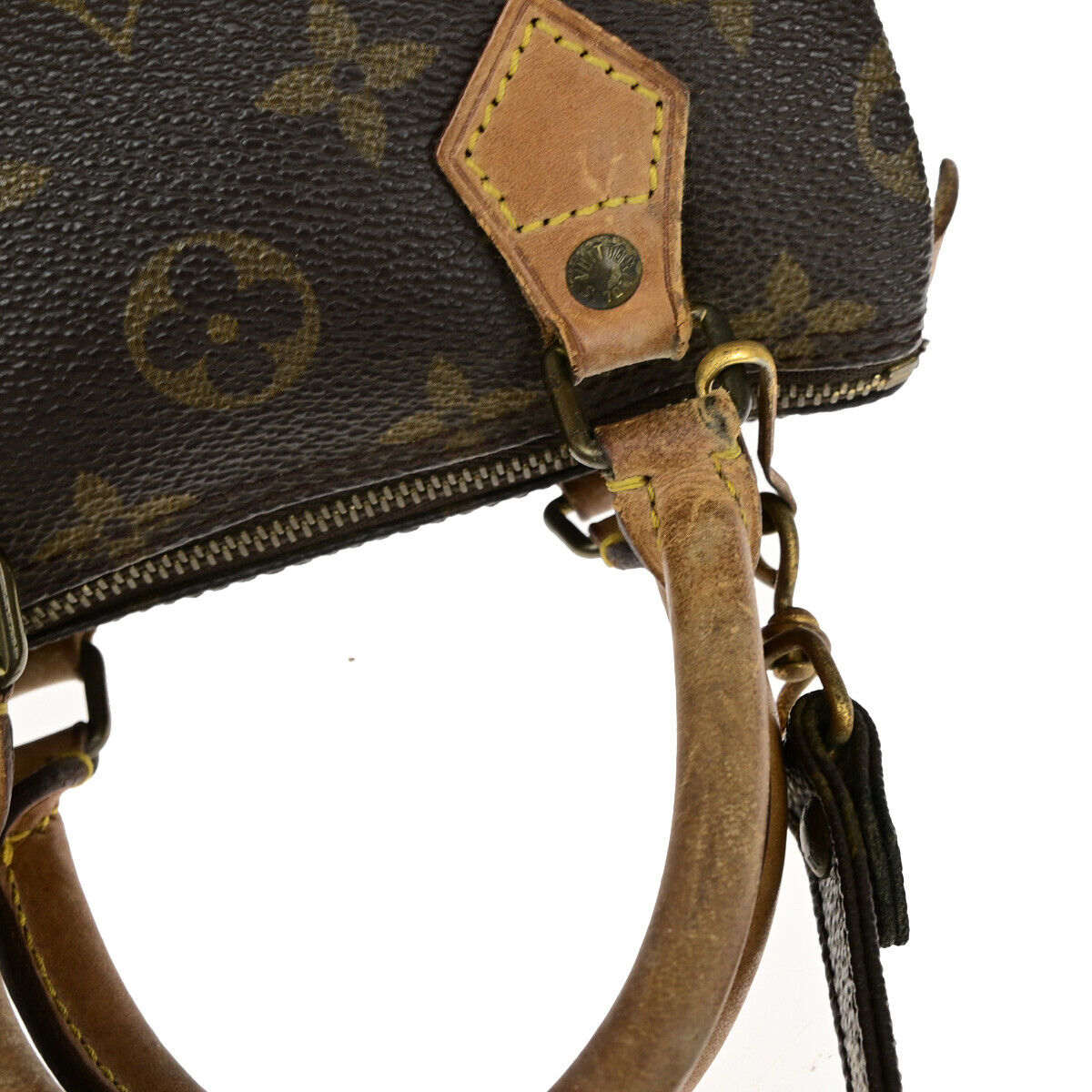 LOUIS VUITTON Mini Speedy 2Way Hand Bag Monogram Leather Brown M41534 35YF177