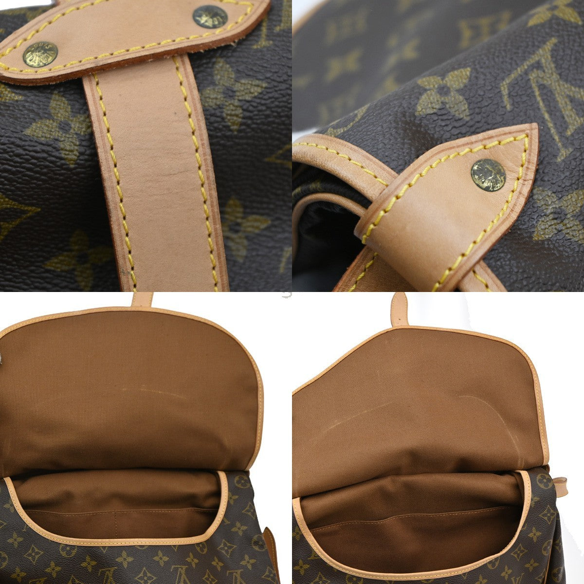 LOUIS VUITTON Saumur 35 Shoulder Bag Monogram Leather BN France M42254 29MA006