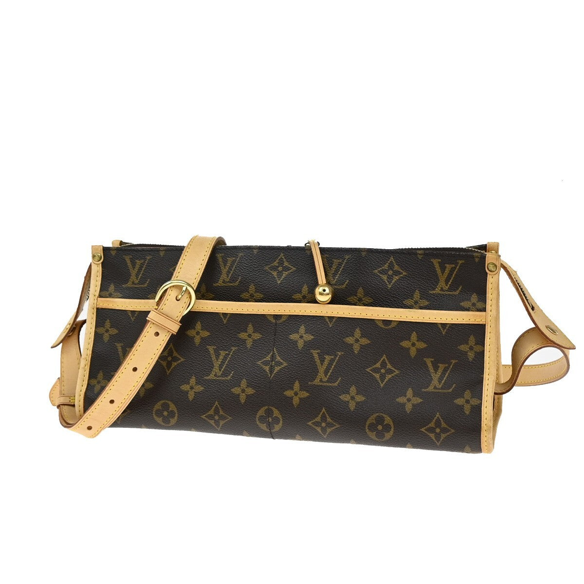 LOUIS VUITTON LV Popincourt Long Shoulder Bag Monogram Brown M40008 70EE190