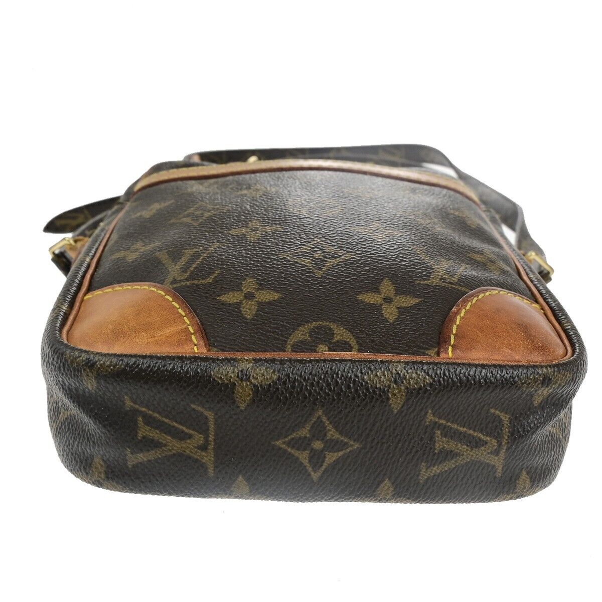LOUIS VUITTON Danube Shoulder Bag Monogram Leather Brown France M45266 33EC685