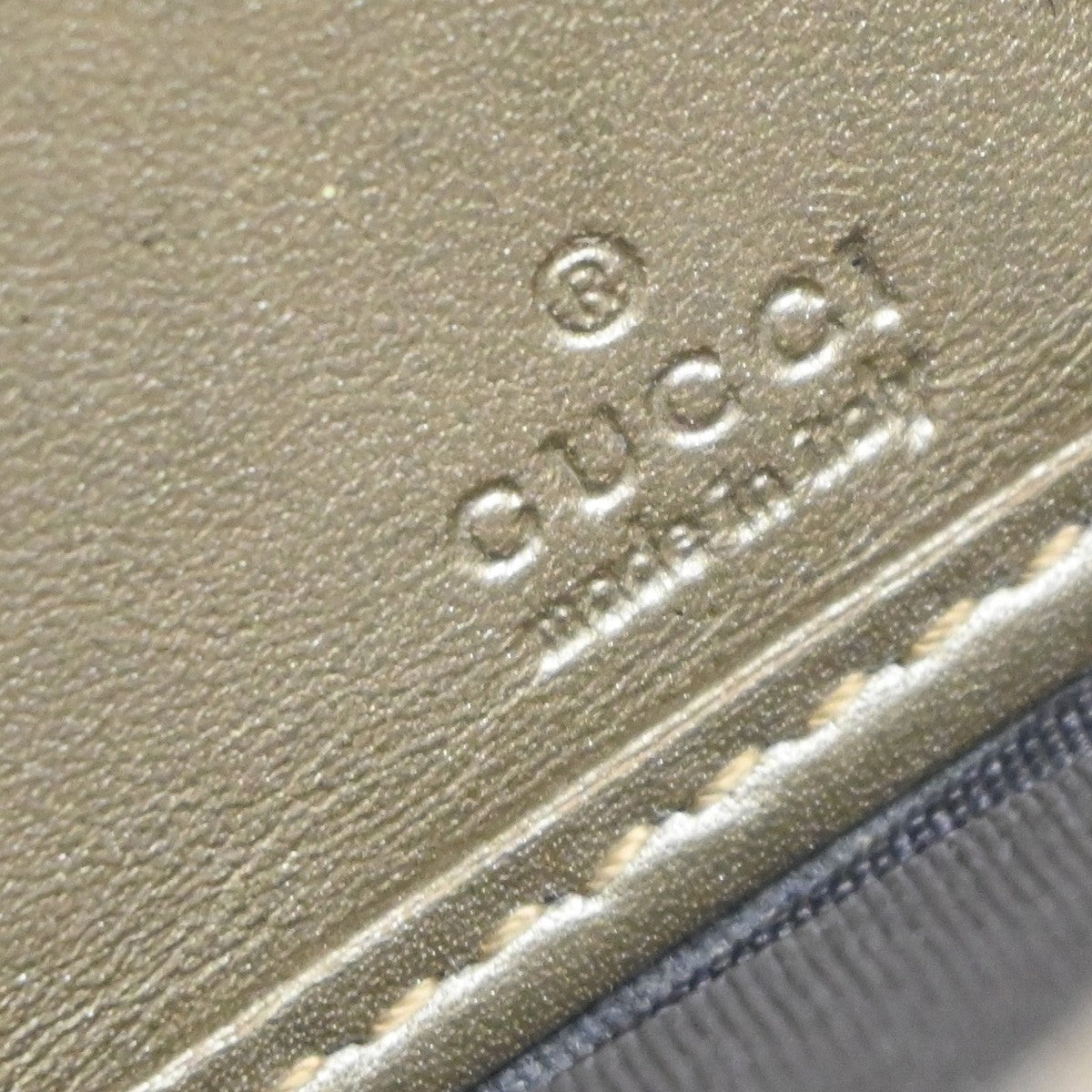 GUCCI Logo Guccissima GG Pattern Long Zipper Wallet Leather Beige GHW 09KP533
