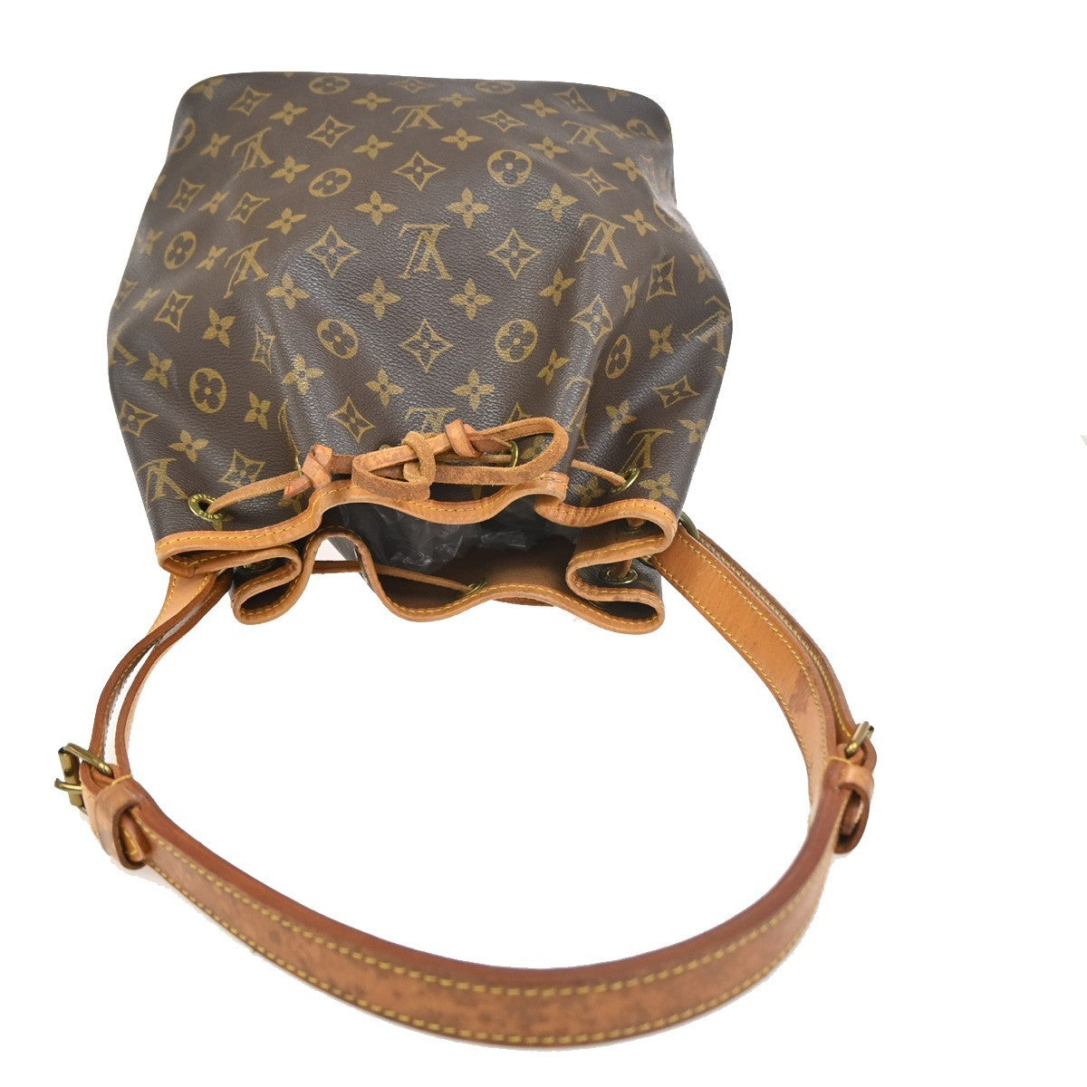 LOUIS VUITTON Petit Noe Drawstring Shoulder Bag Monogram Leather M42226 73ZA172