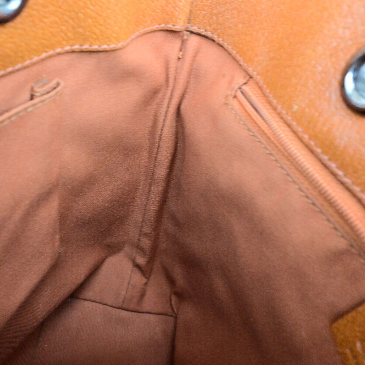 GUCCI Logo GG Pattern Shoulder Bag Canvas Leather Brown Orange SHW Italy 36YF524