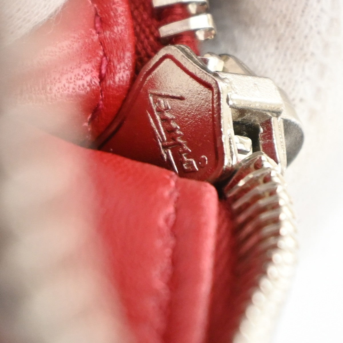PRADA Logo 2Way Shoulder Hand Bag Glace Calf Leather Red SHW Italy 12TA657