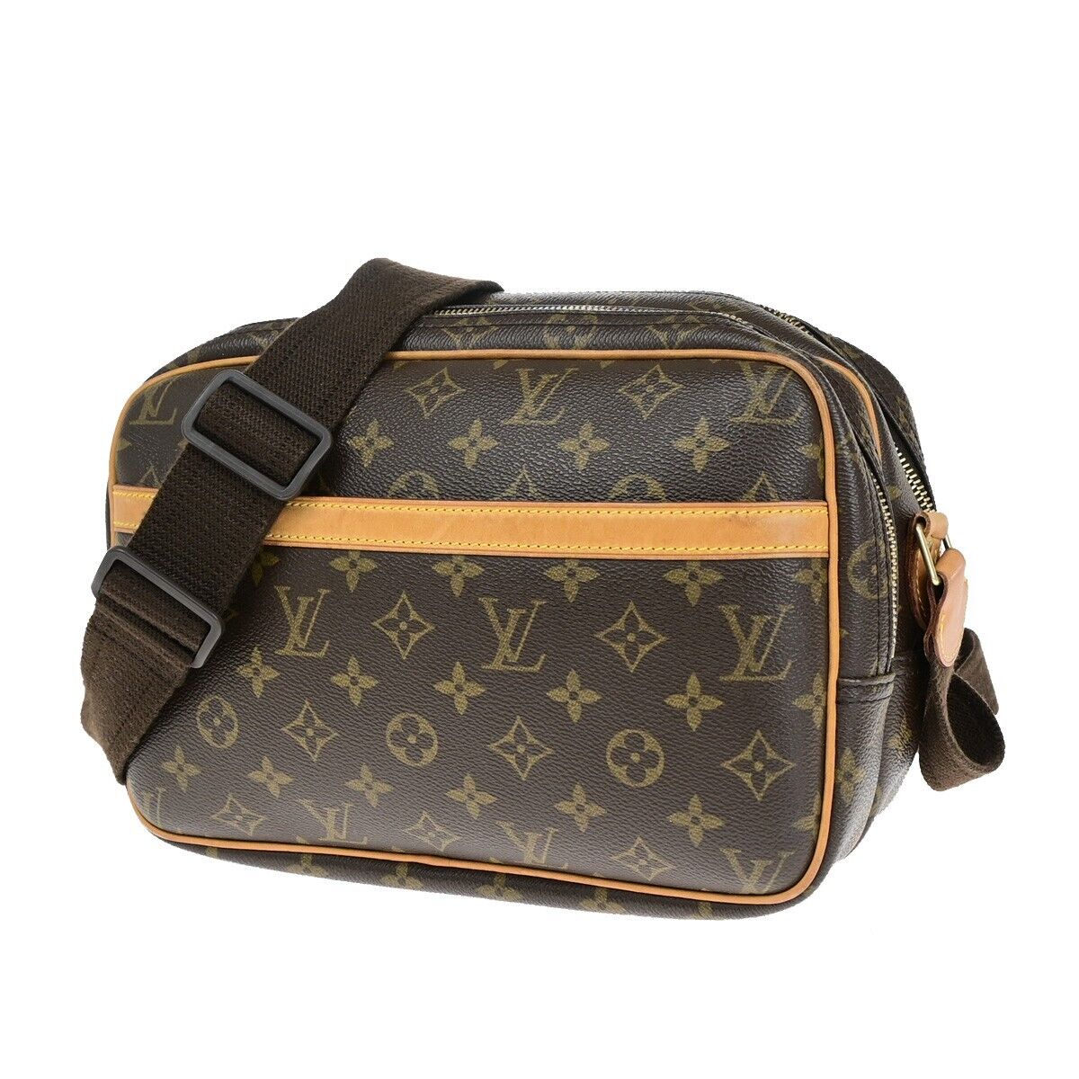 LOUIS VUITTON Reporter PM Crossbody Shoulder Bag Monogram Leather M45254 15EB143