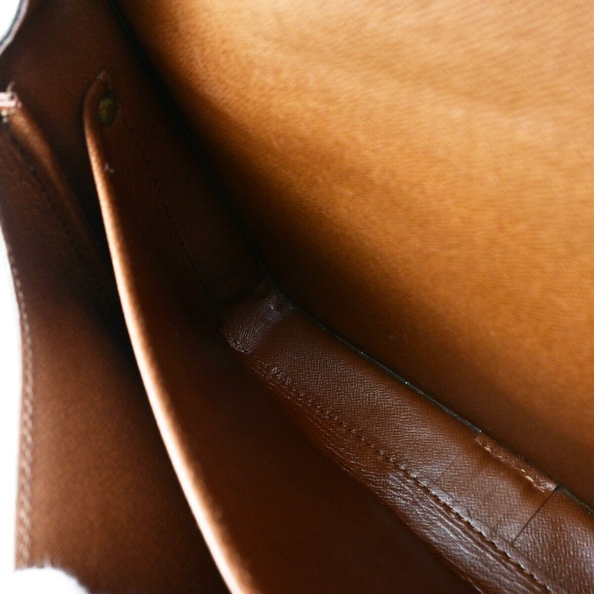 LOUIS VUITTON Cartouchiere GM Shoulder Bag Monogram Leather Brown M51252 78EC998