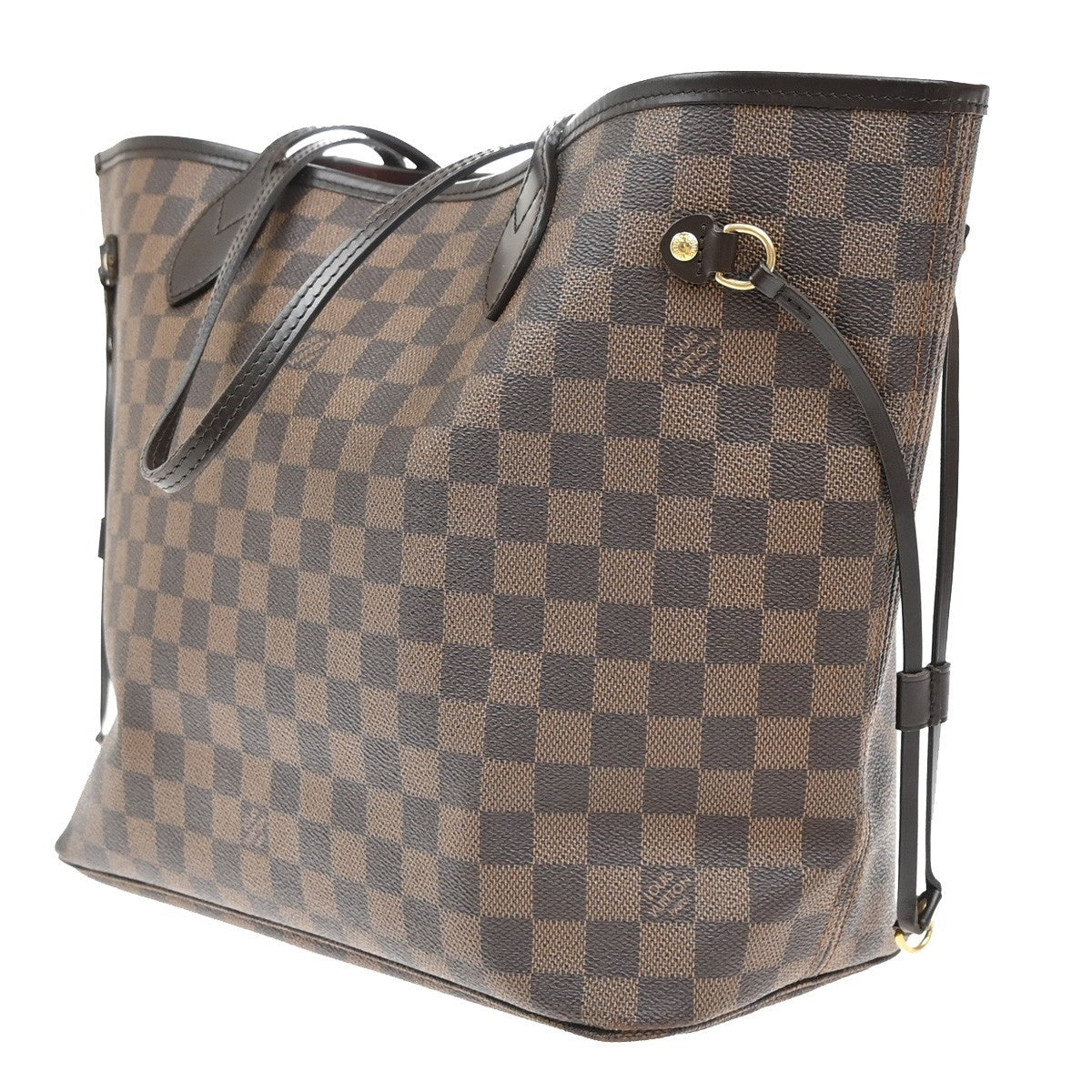 LOUIS VUITTON Neverfull MM Shoulder Bag Damier Ebene BN U.S.A. N51105 40KB322