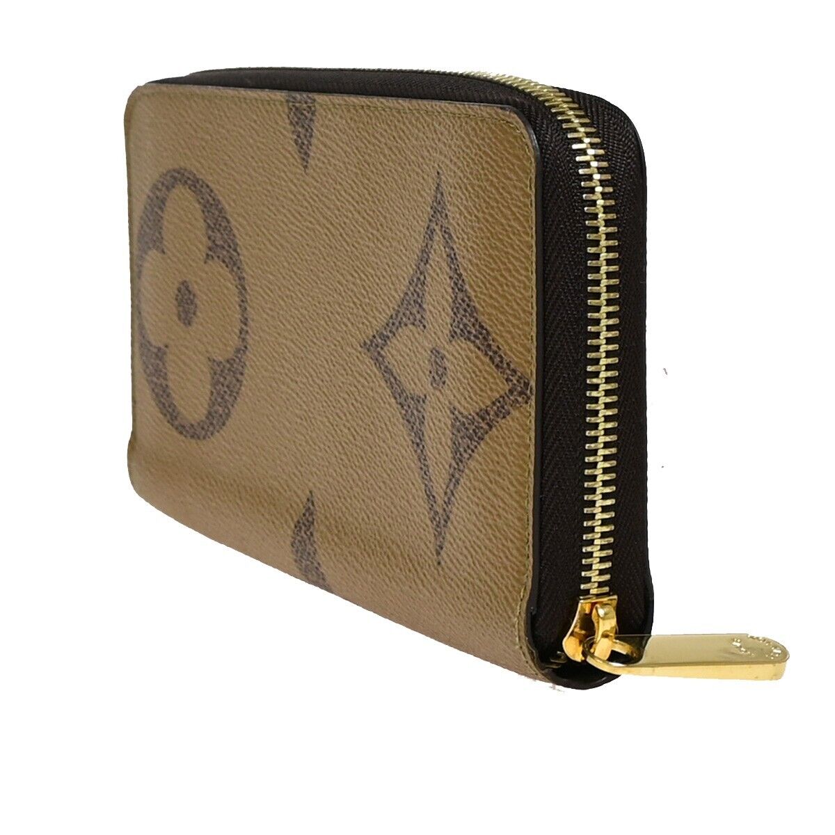 LOUIS VUITTON Zippy Wallet Purse Monogram Giant Reverse Brown M69353 98KA276