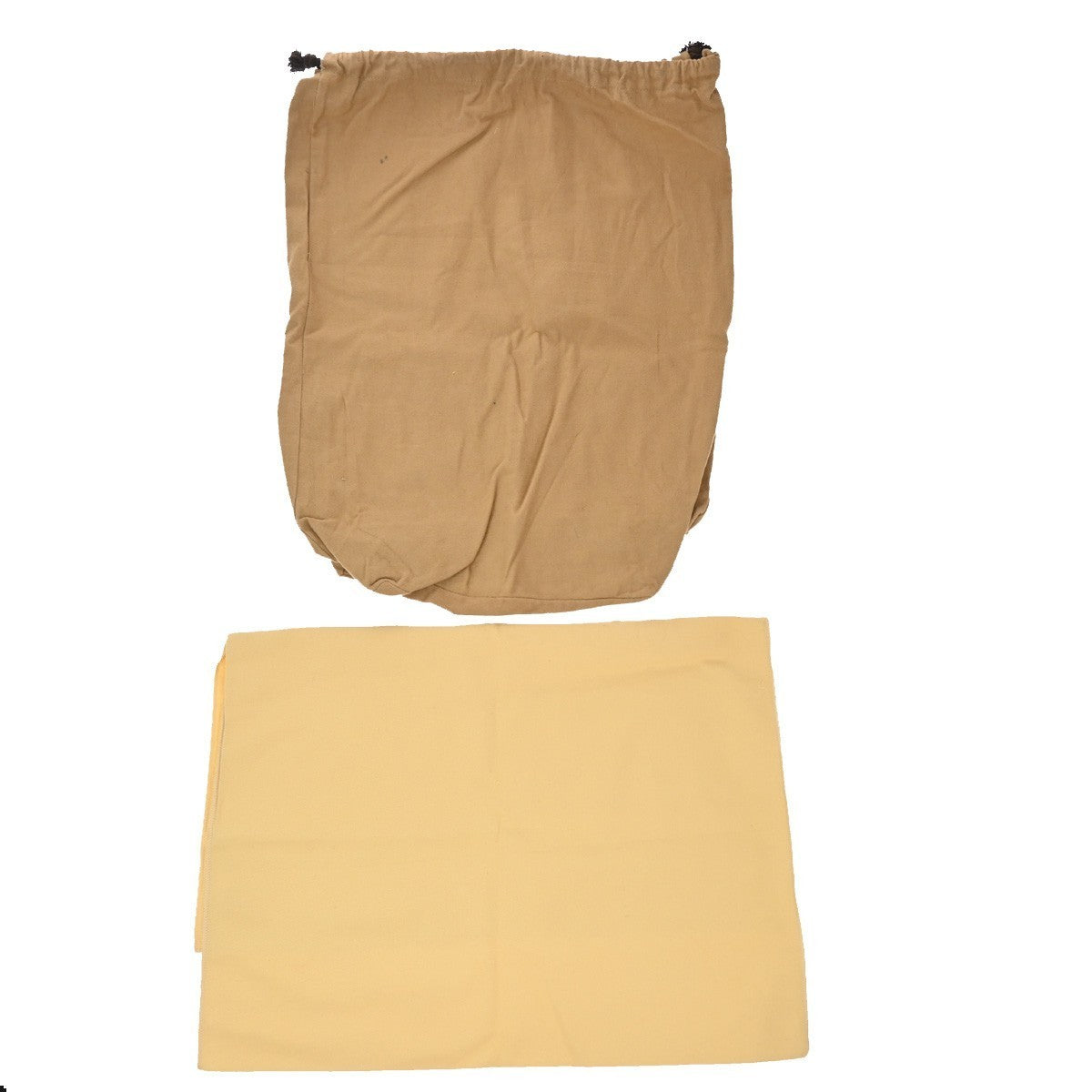 LOUIS VUITTON Logo 10 Set Dust Bag Drawstring Canvas Cotton Beige Brown 09KP188