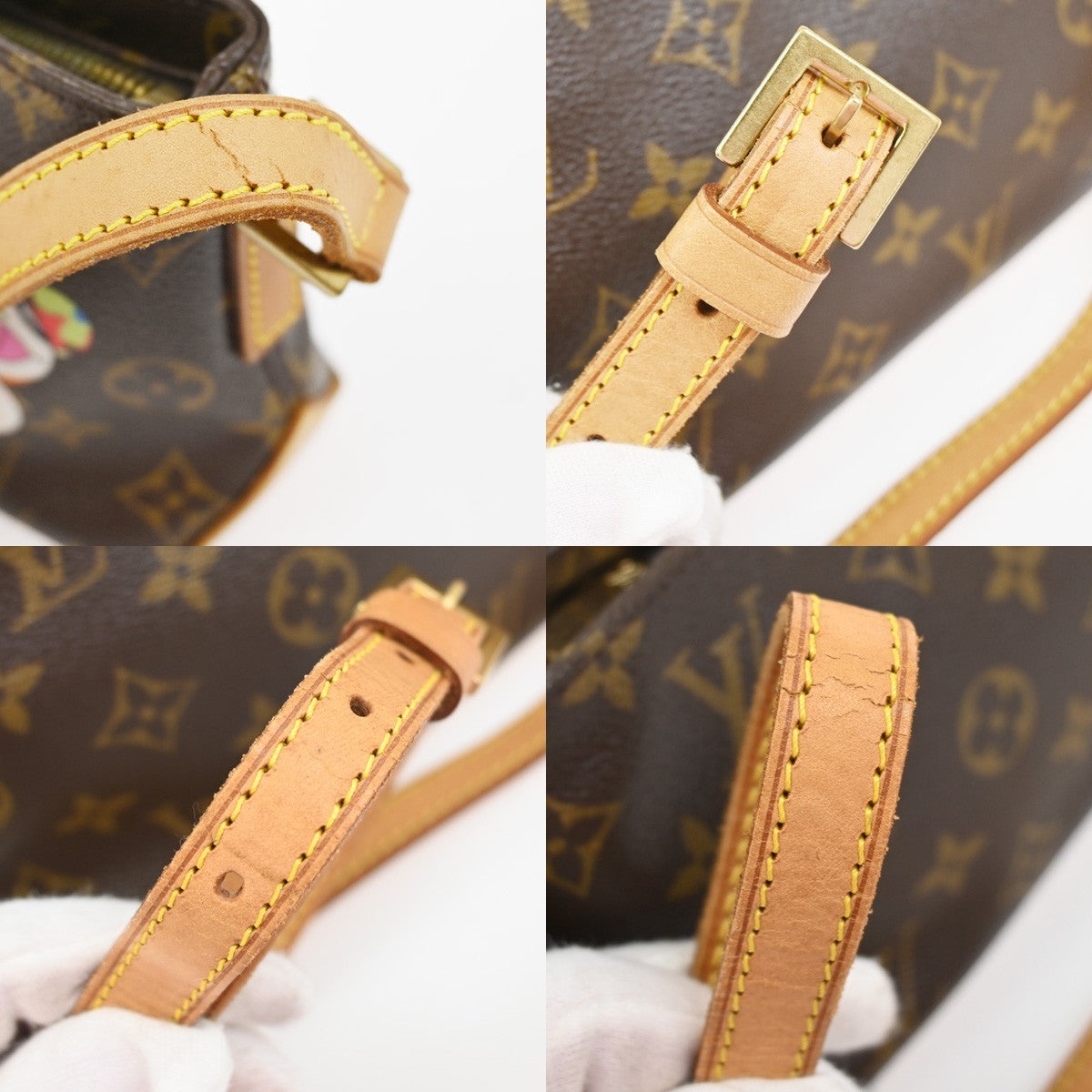 LOUIS VUITTON Trotteur Shoulder Bag Monogram Panda Leather BN M51241 638RQ026