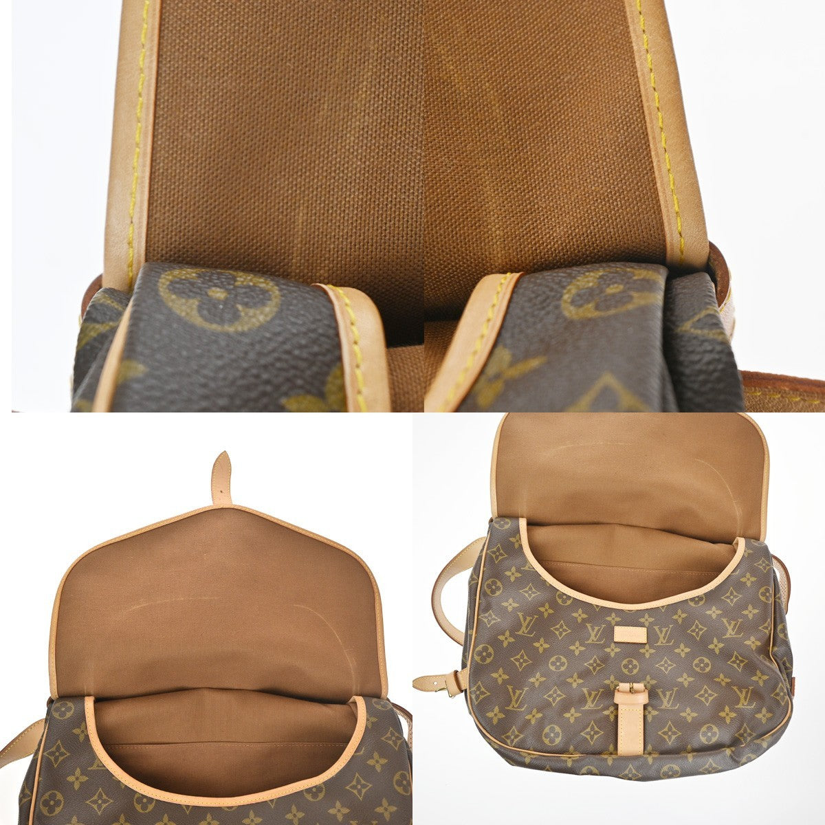 LOUIS VUITTON Saumur 35 Shoulder Bag Monogram Leather BN France M42254 29KD041