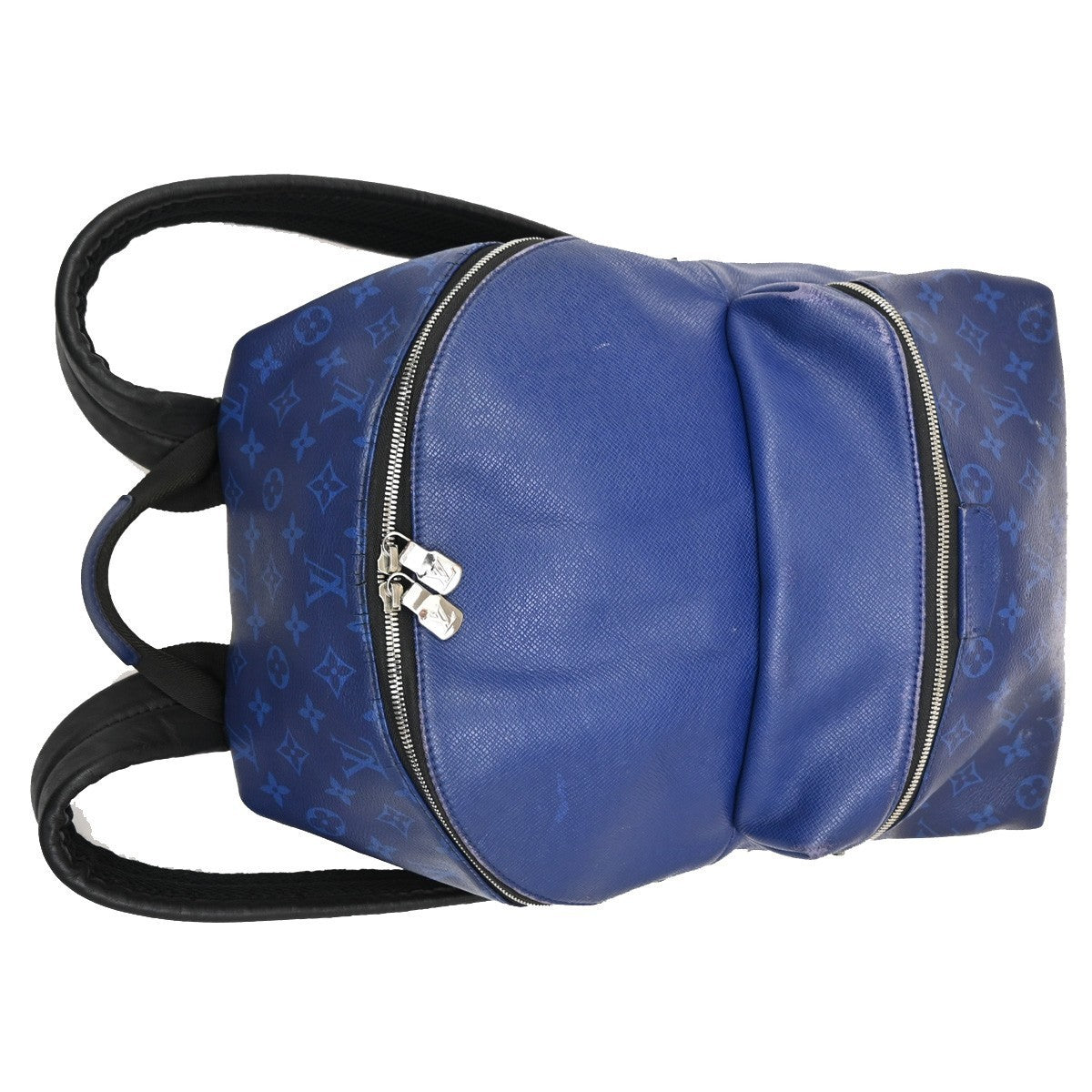 LOUIS VUITTON Discovery Backpack Taiga Llama Blue SHW M30229 99KB807