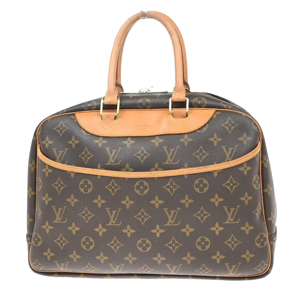 LOUIS VUITTON LV Logo Deauville Hand Bag Monogram Leather Brown M47270 74KP594