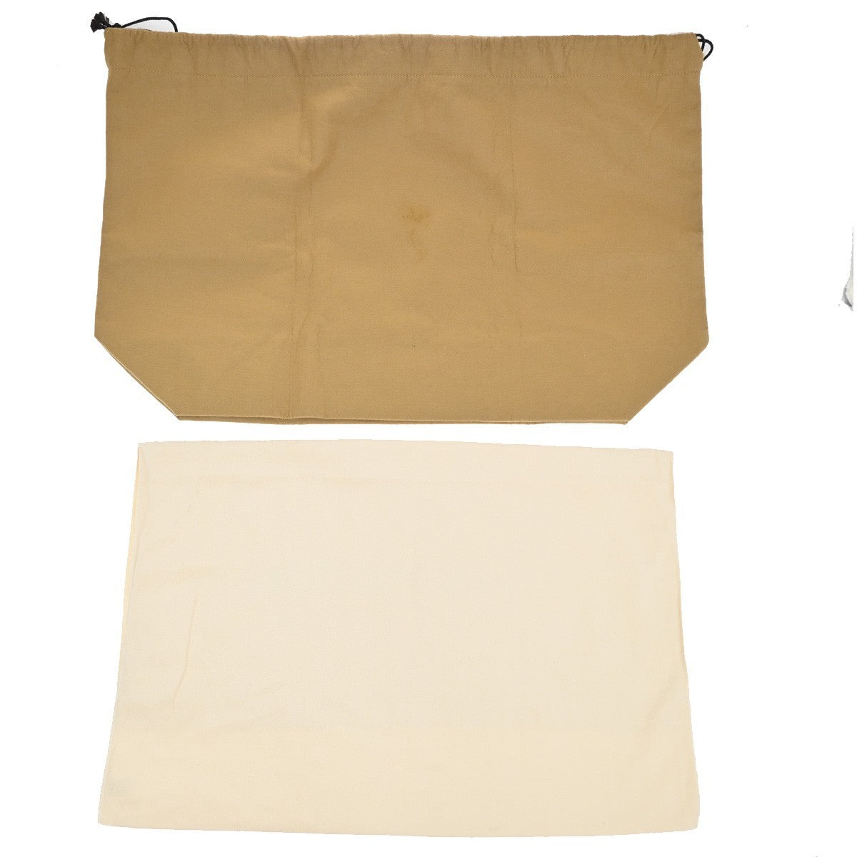 LOUIS VUITTON Logo 10 Set Dust Bag Drawstring Canvas Cotton Beige Brown 09EF843