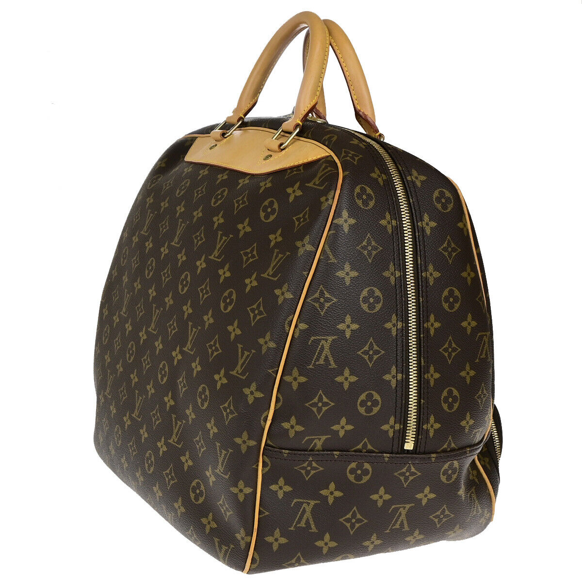 LOUIS VUITTON LV Logo Evasion Hand Bag Monogram Leather Brown M41443 75RK672