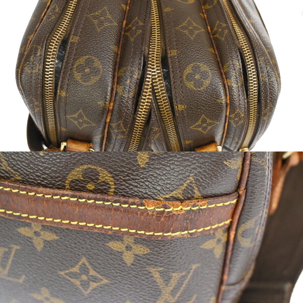 LOUIS VUITTON Reporter PM Crossbody Shoulder Bag Monogram Leather M45254 64YD410