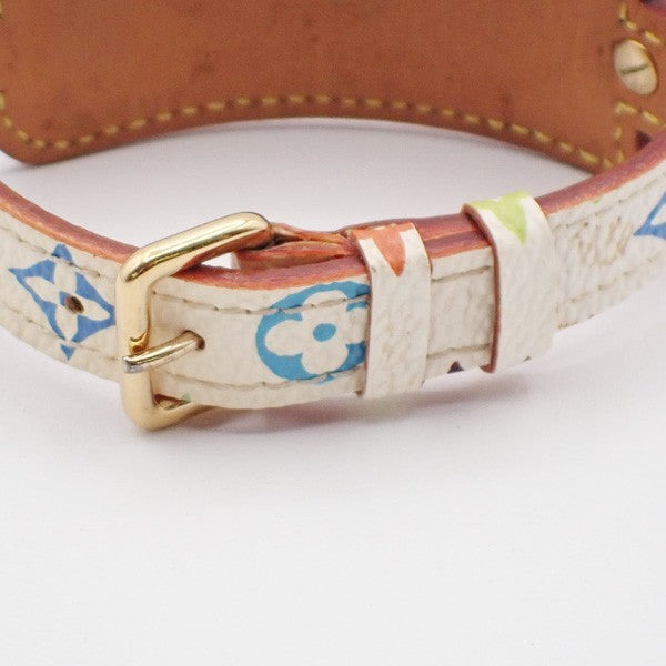 LOUIS VUITTON Porte Adresse Bracelet Bangle Monogram Multi White M92594 04MA180