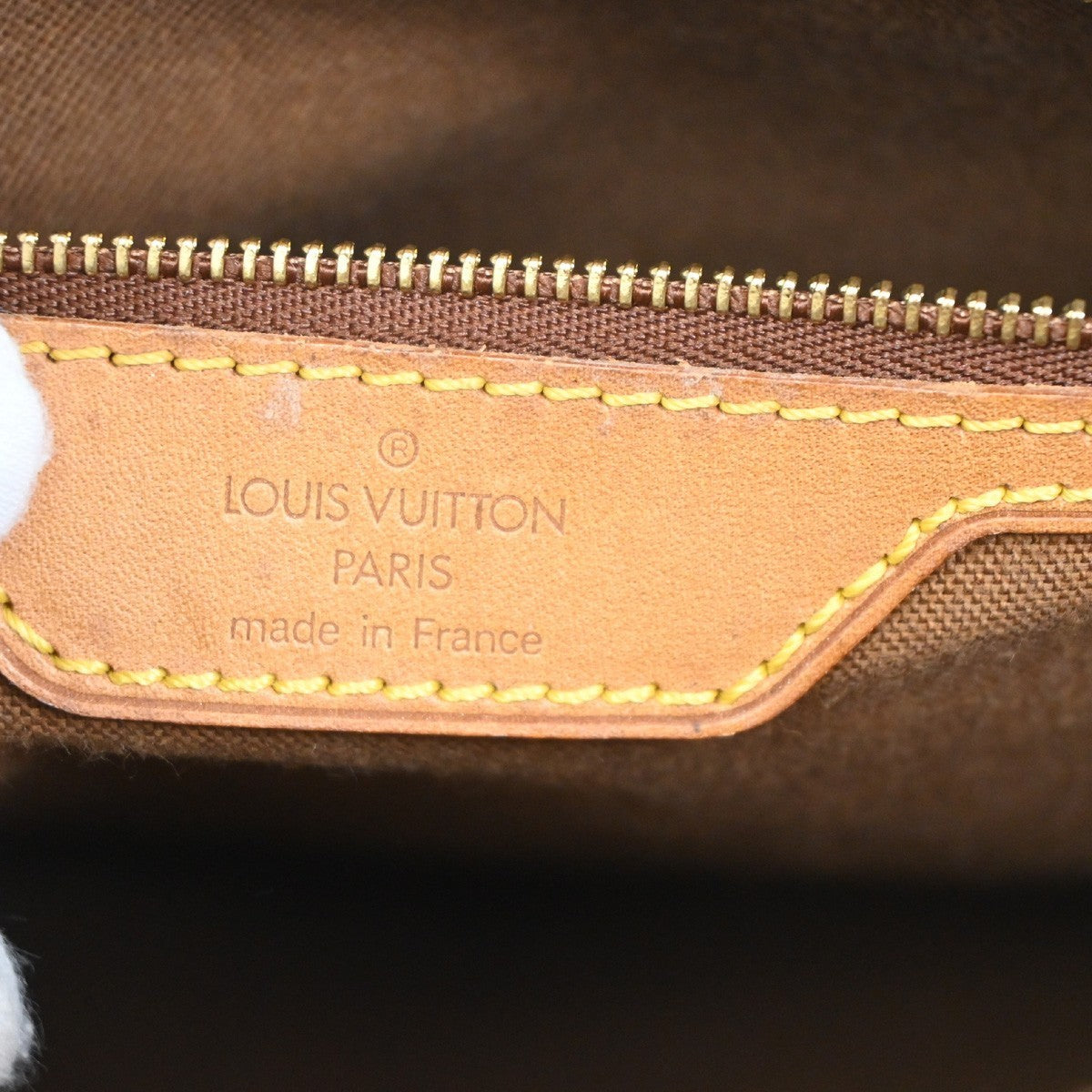 LOUIS VUITTON Cabas Mezzo Shoulder Bag Monogram Leather Brown M51151 77TA680