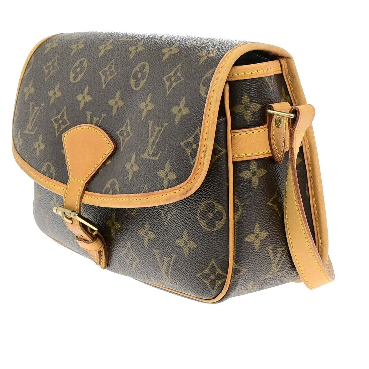 LOUIS VUITTON Sologne Crossbody Shoulder Bag Monogram Leather BN M42250 44RF232