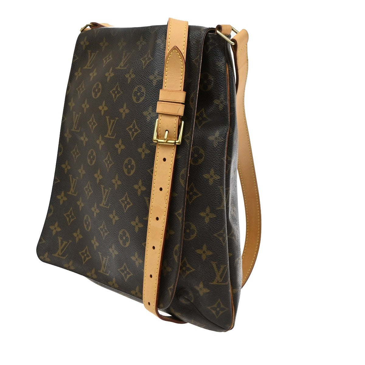 LOUIS VUITTON Musette Shoulder Bag Monogram Leather Brown France M51256 74PA030