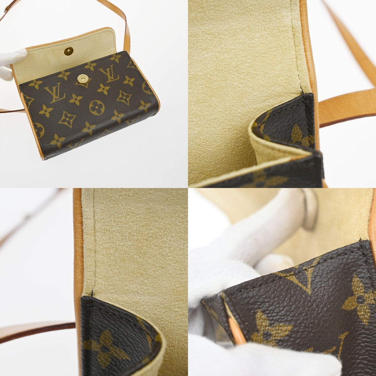 LOUIS VUITTON Pochette Florentine Bum Bag #S Monogram Leather BN M51855 74MA569