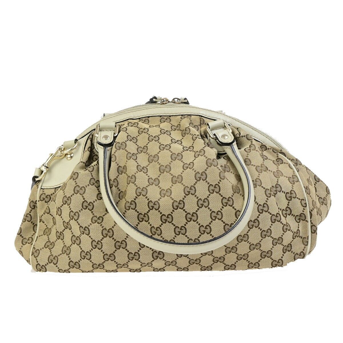 GUCCI Logo GG Pattern Sukey 2Way Shoulder Hand Bag Canvas Leather BN WE 37EC932