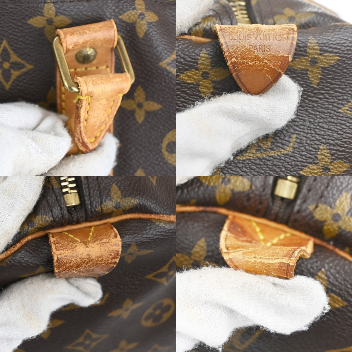 LOUIS VUITTON Keepall 60 Travel Hand Bag Monogram Leather Brown M41422 70YH864