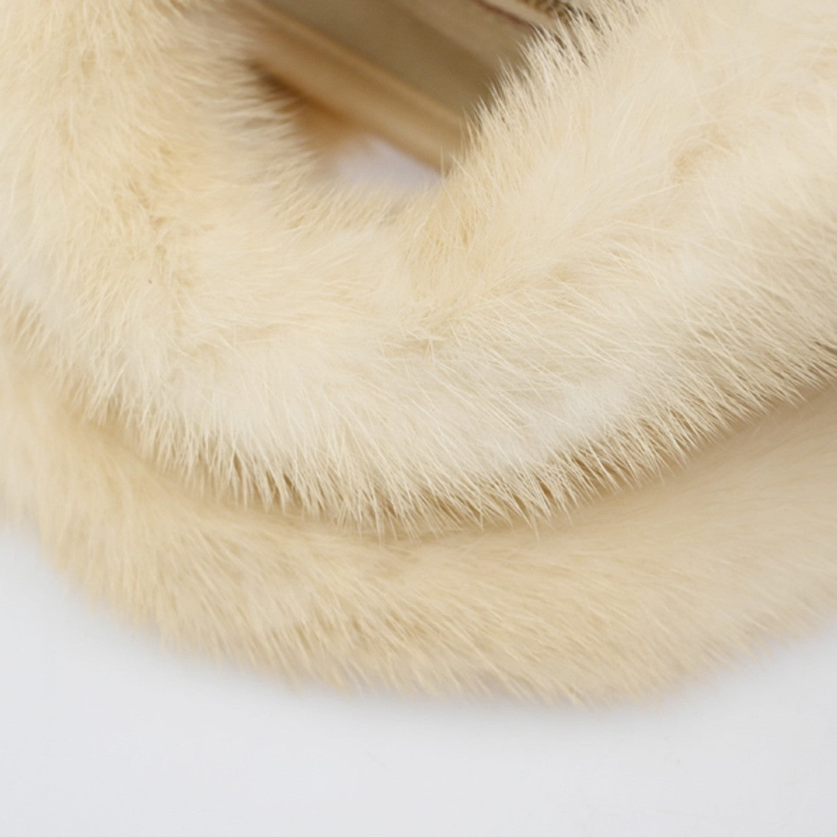 SALVATORE FERRAGAMO Logo Fur Gancini 2Way Hand Bag Suee Leather Beige 80YH842